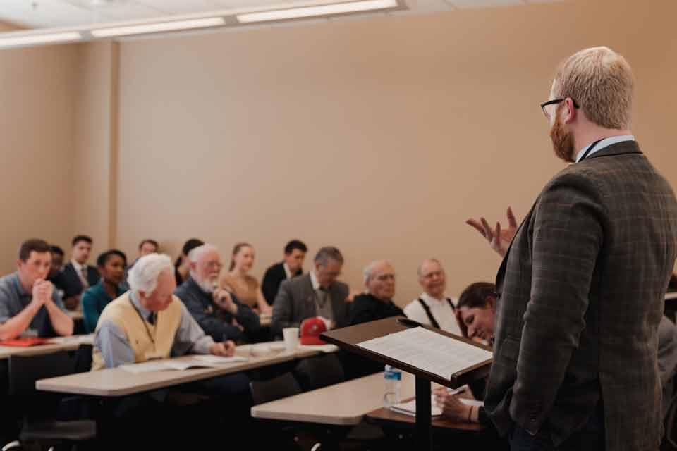 A speaker at the Symposium on Transforming Culture